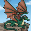 Winged Cliff Dragon Coloring Page – Powerful Resting Dragon Line Art Printable for Adults
