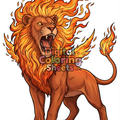 Fire Lion – Flaming Mane Fantasy Coloring Page (Digital Printable)
