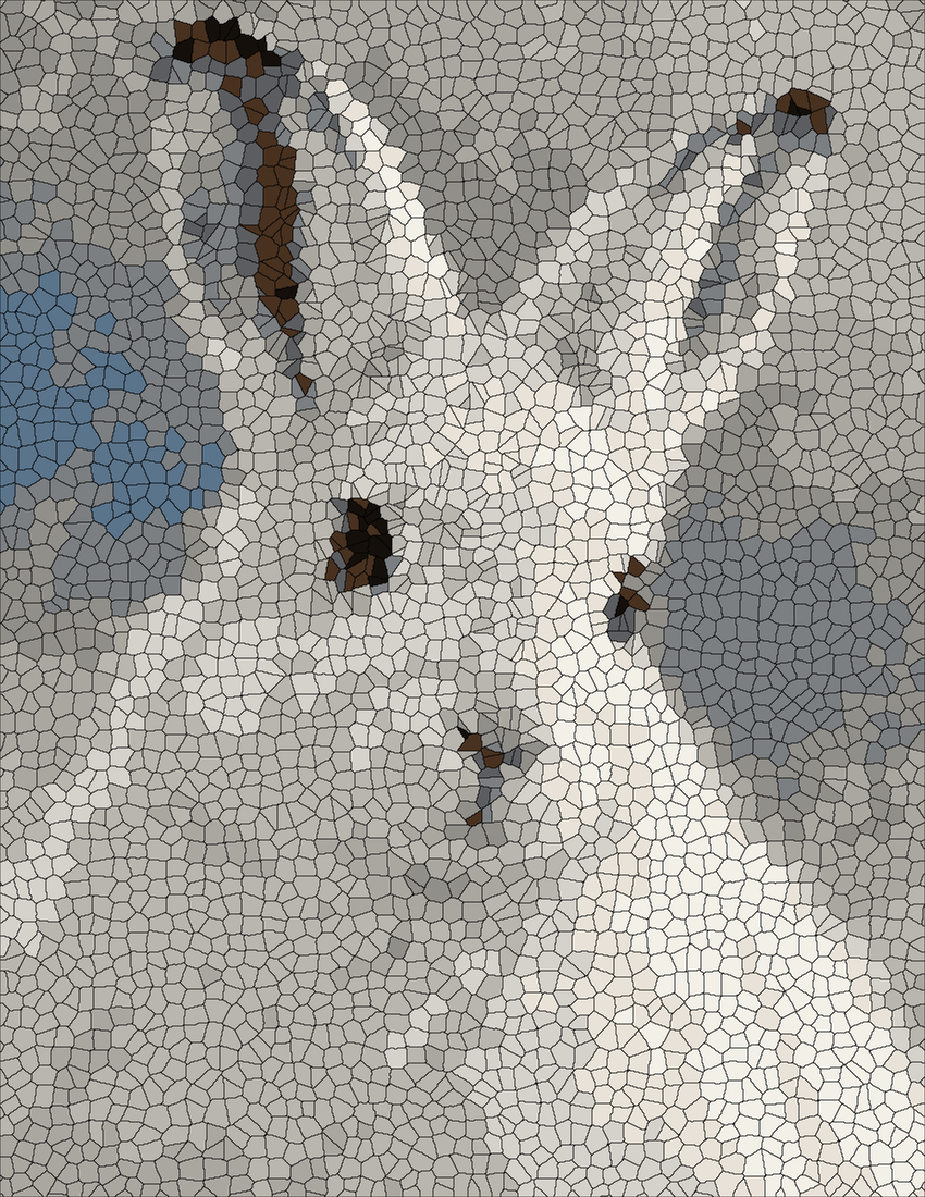 The Arctic Hare mystery color by number finished colored answer