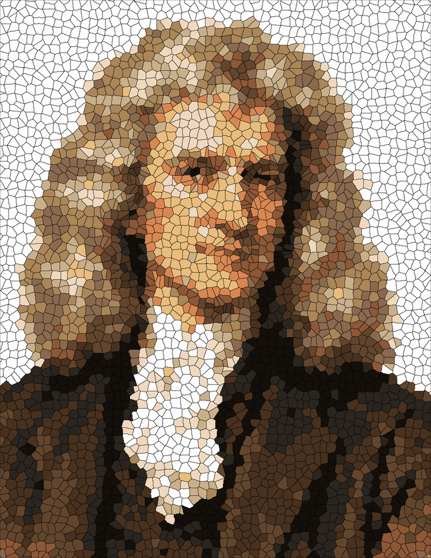 Isaac Newton mystery color by number finished colored answer