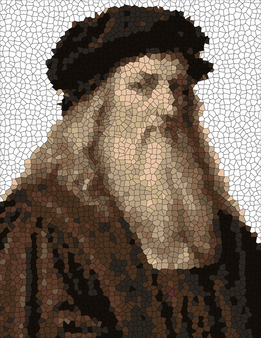 Leonardo da Vinci mystery color by number finished colored answer