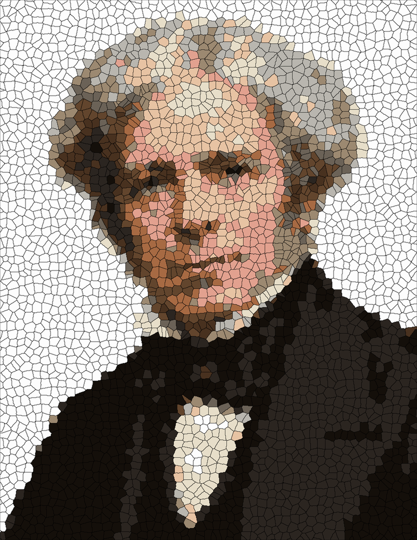 Michael Faraday mystery color by number finished colored answer