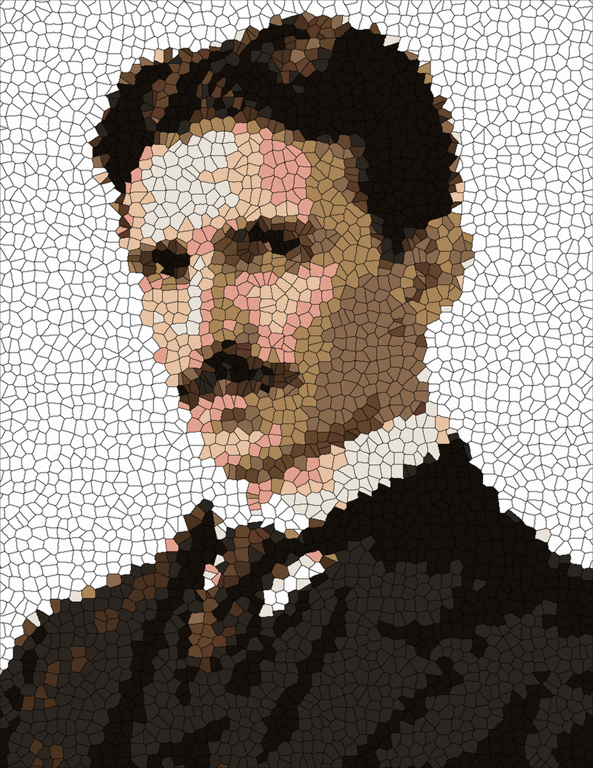 Nikola Tesla mystery color by number finished colored answer