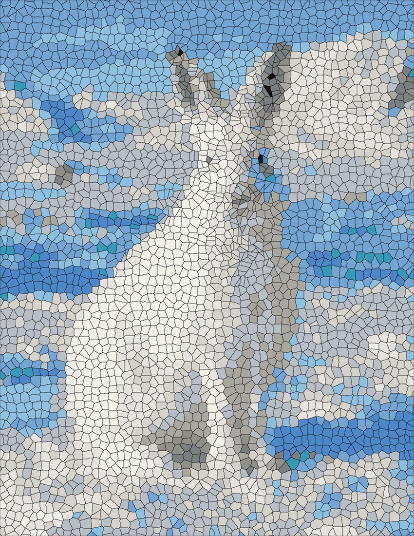 The Arctic Hare mystery color by number finished colored answer